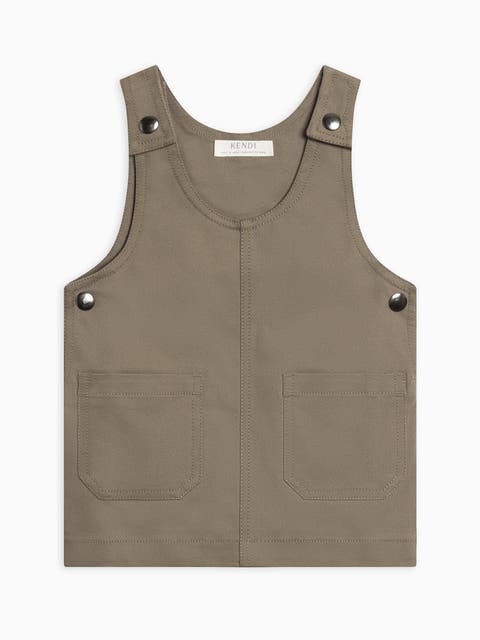 Alma Twill Jumper Dress (Toddler & Little Kids)