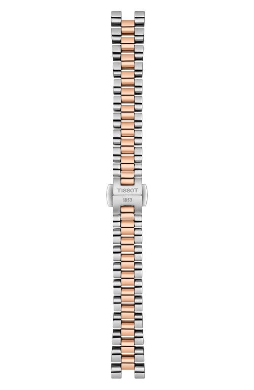 Tissot Women's Swiss Desir Two-tone Stainless Steel Bracelet Watch 28mm In White/two Tone