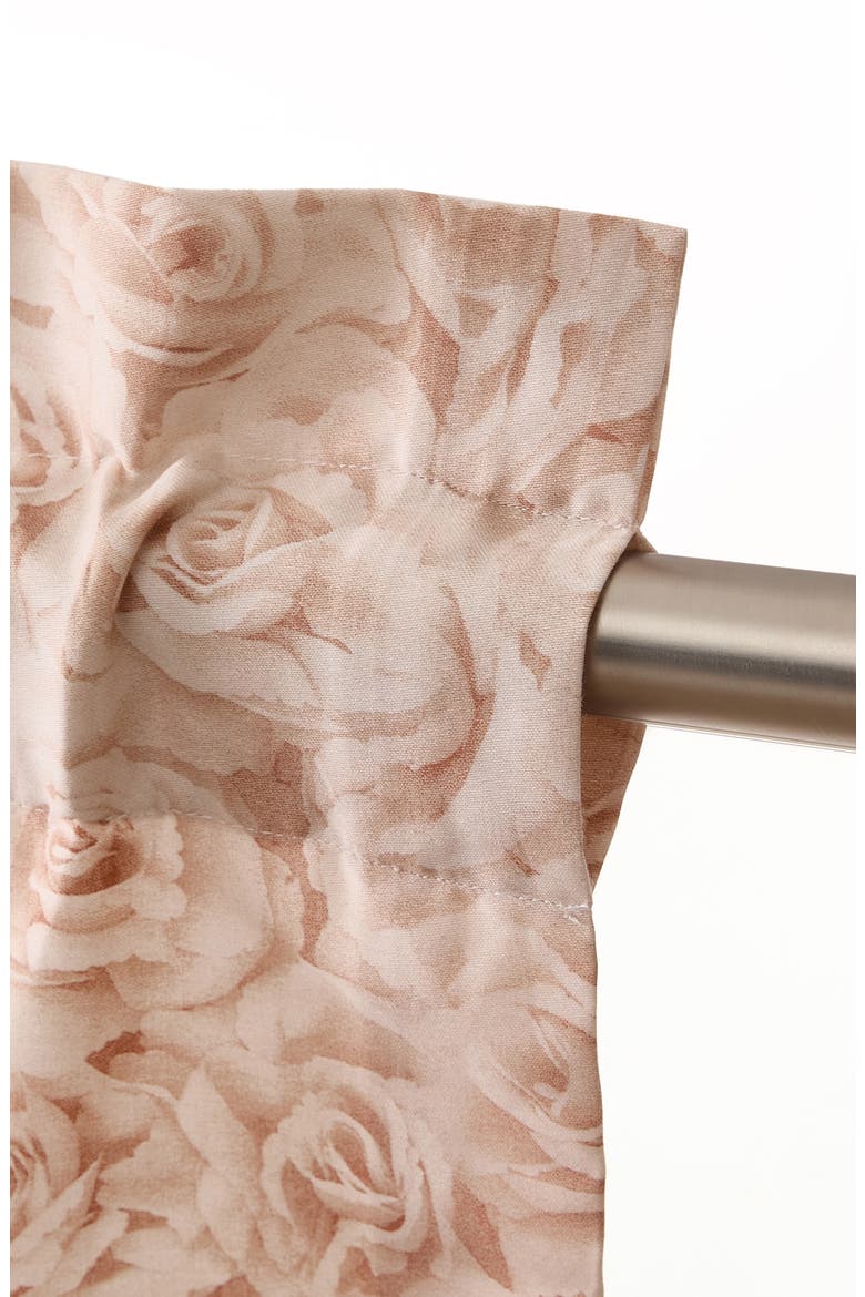 Woven Valance Curtain, Alternate, color, PEACH