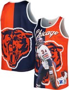 Mitchell & Ness Men's Mitchell & Ness Walter Payton Navy/Orange Chicago Bears Retired Player Graphic Tank Top