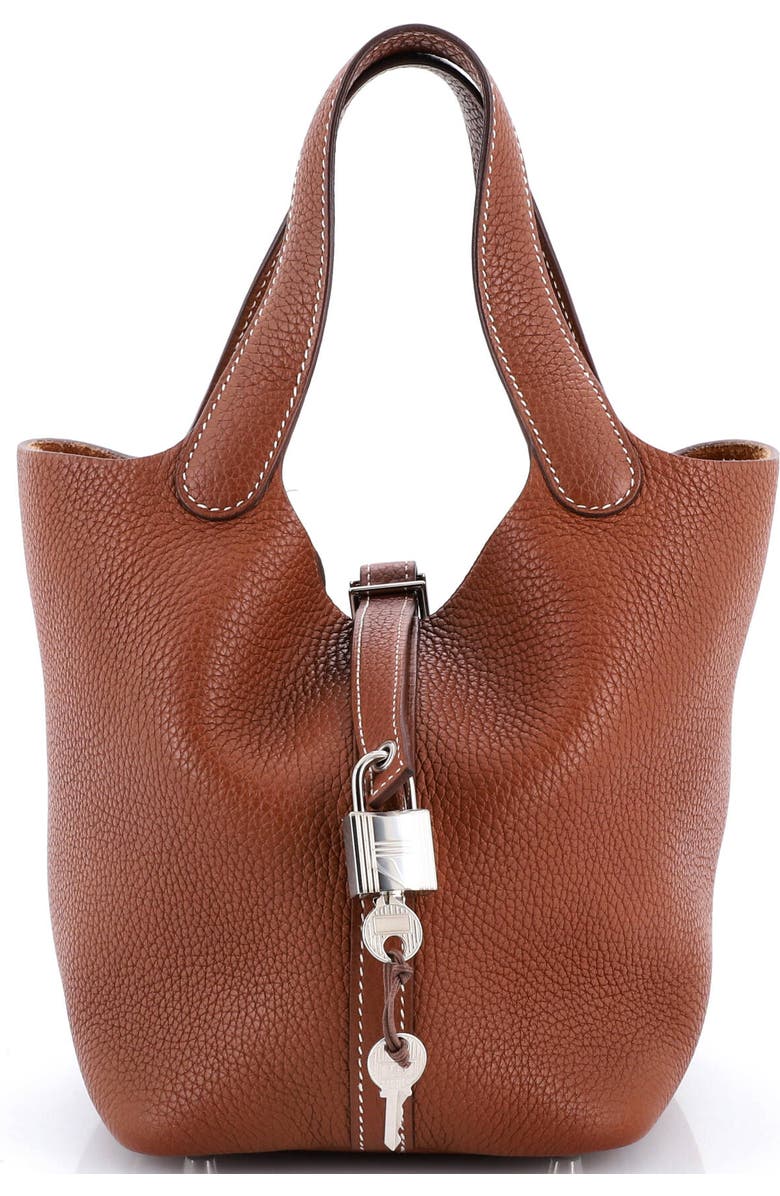 Pre-Owned Hermes Picotin Lock Bag Clemence PM, Main, color,