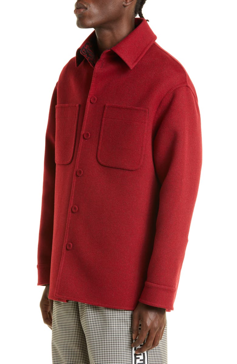 Fendi Men's Reversible Double Wool Coat, Alternate, color, 