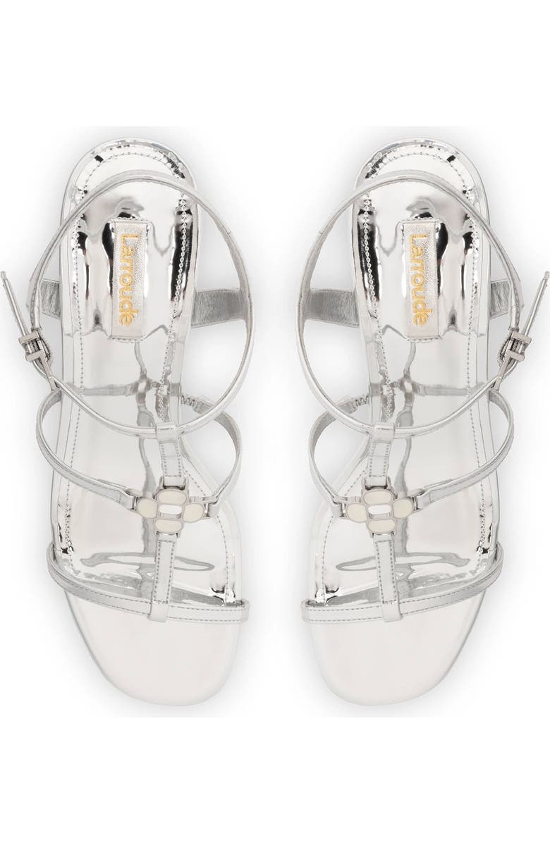 Larroudé Hana Block, Alternate, color, Silver