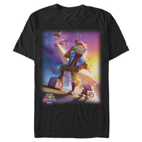 Men's Star Fox McCloud Space Poster Short Sleeve T-Shirt