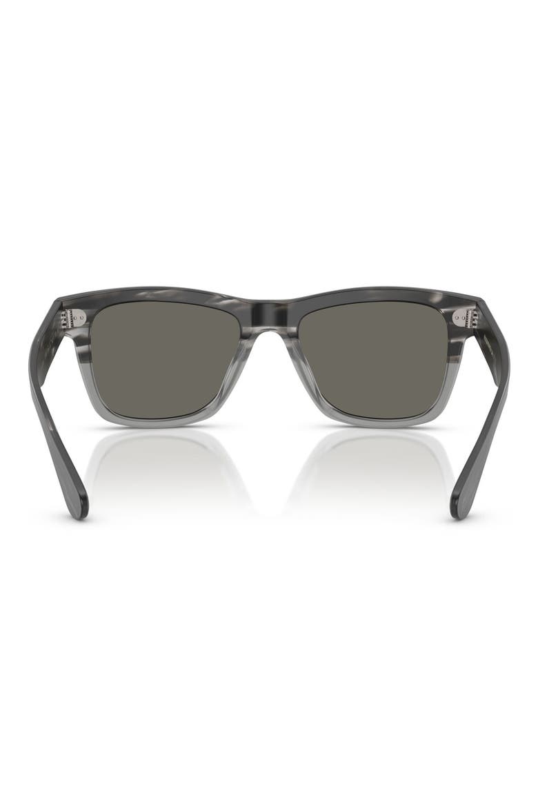 Oliver Sun 51mm Pillow Sunglasses, Alternate, color, SEMI-MATTE STORM / CARBON GREY