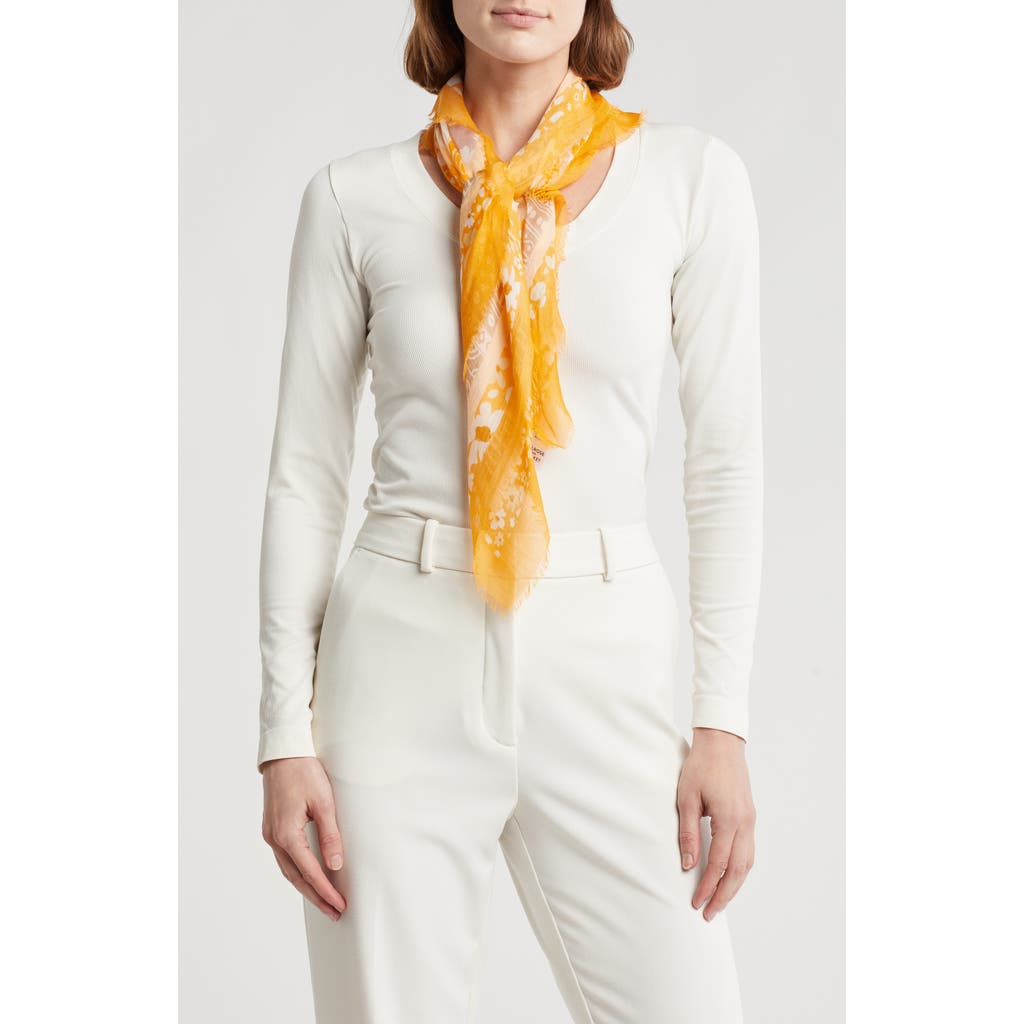 Melrose And Market Patchwork Square Scarf In Yellow Multi Combo