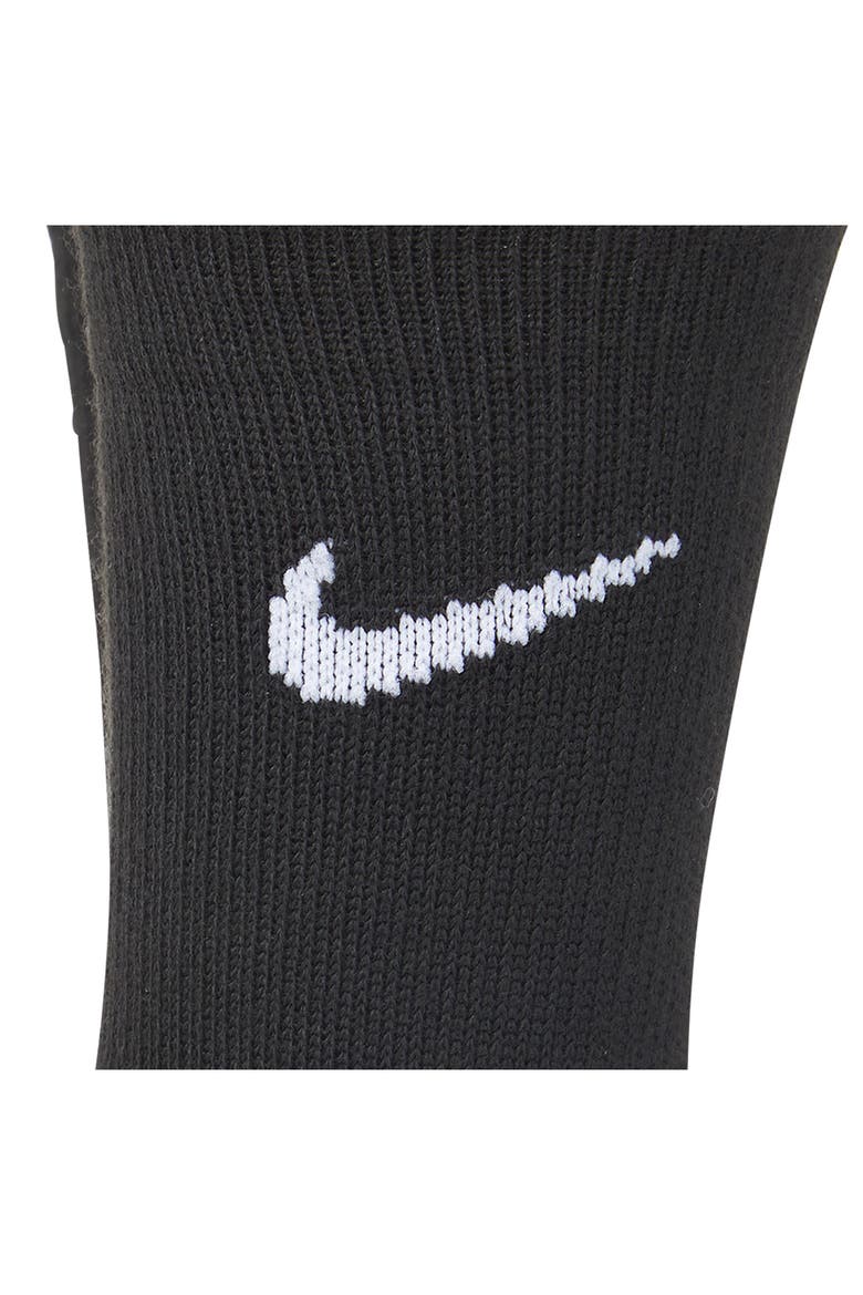 Mesh Cushioned Crew Socks - Pack of 6, Alternate, color, BLACK