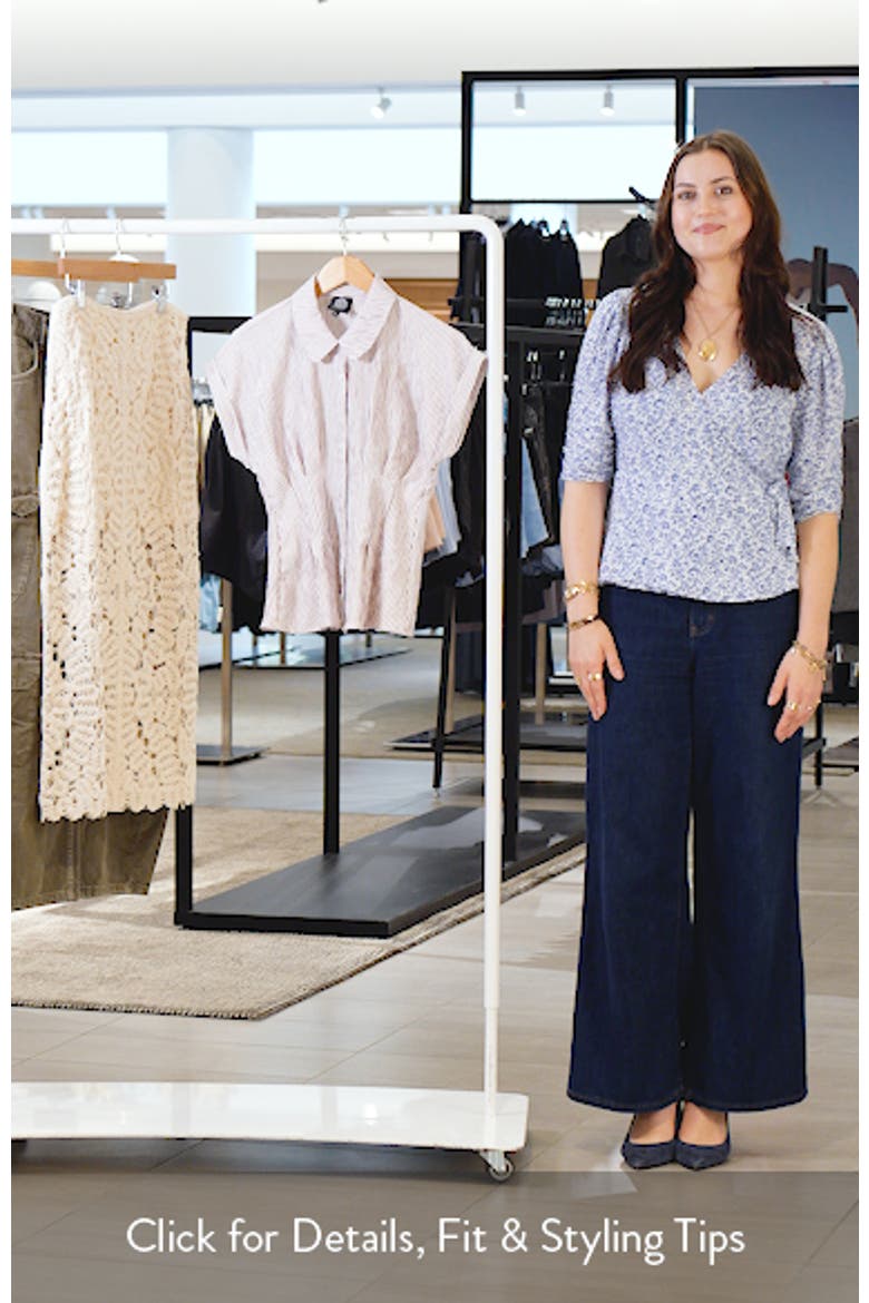 Pleat Stripe Button-Up Shirt video
