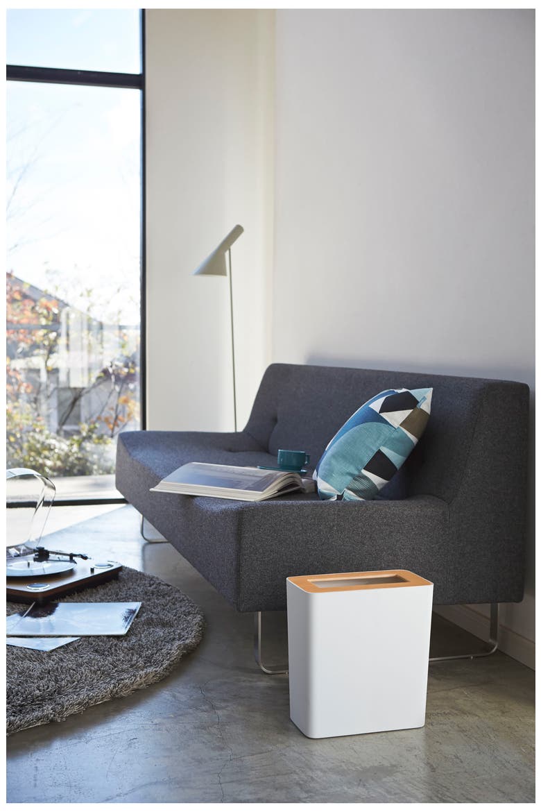 Rectangle Trash Can, Alternate, color, ASH