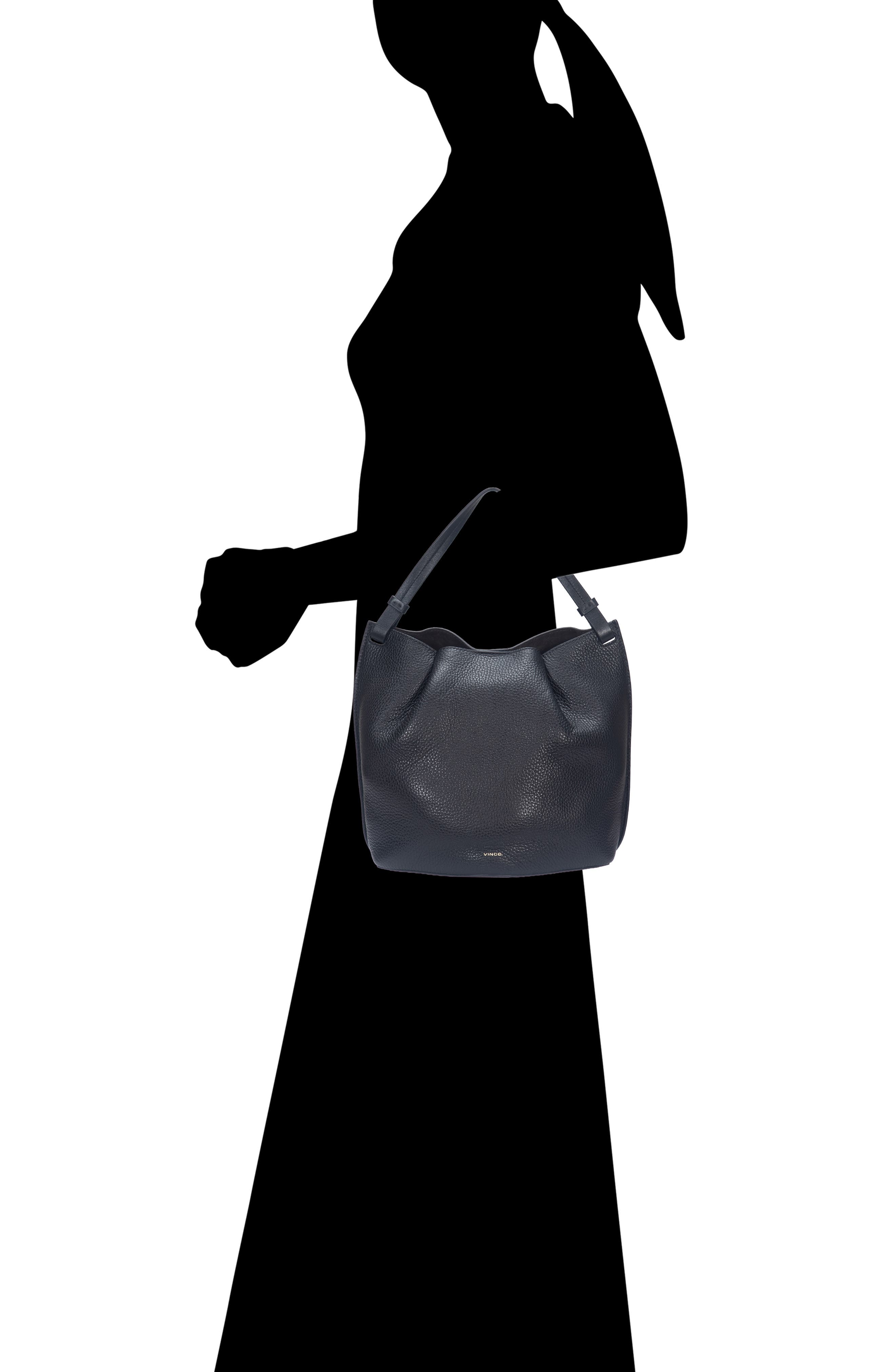 Vince Ava Hobo Crossbody Bag, Alternate, color, Black