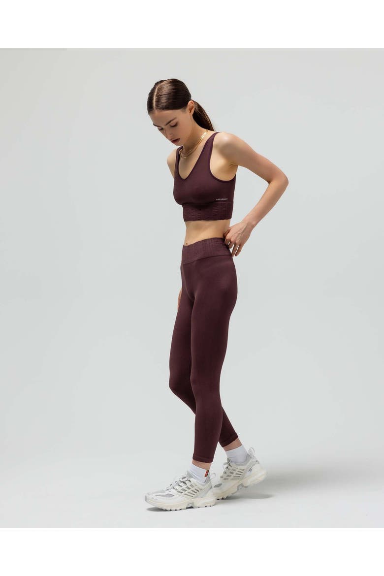 The V-Neck Sports Bra, Alternate, color, MAUVE