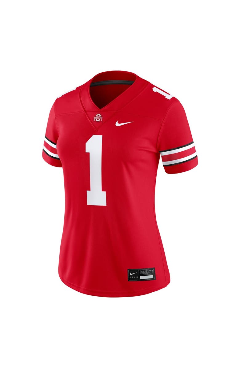 Nike Women's Nike #1 Scarlet Ohio State Buckeyes Game Jersey, Alternate, color, Scarlet