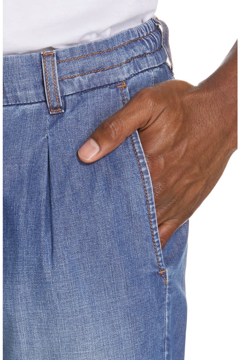 Stretch Denim Slim Fit Jogger Dress Pants, Alternate, color, DENIM