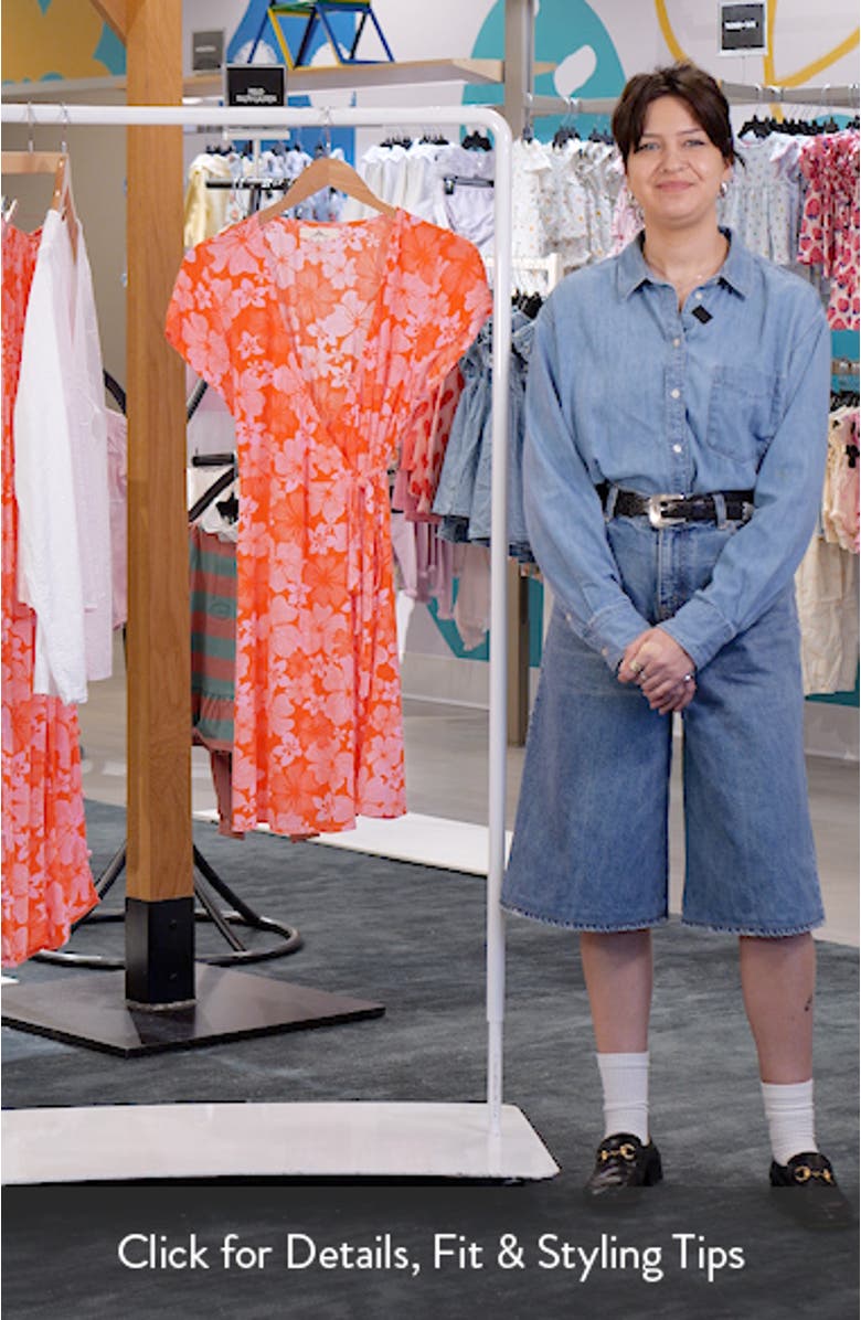 Aloha State Wrap Minidress, sales video thumbnail