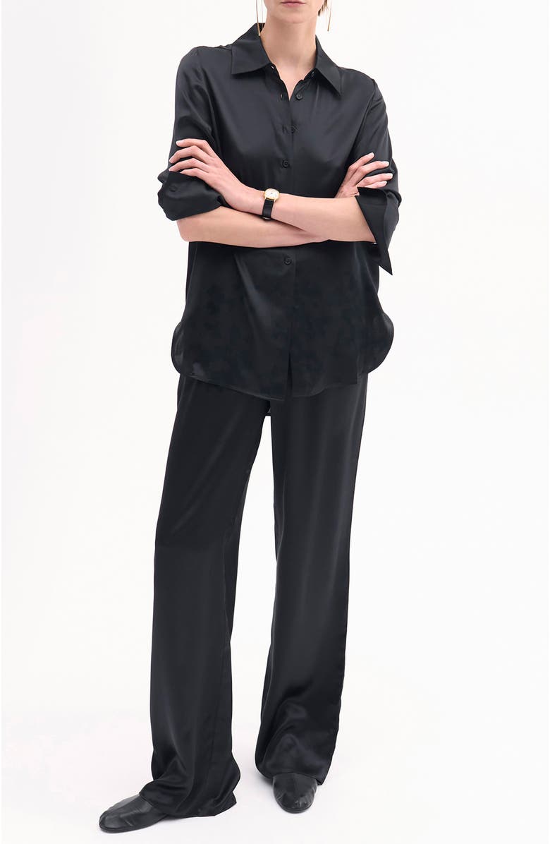 CO Button Down Shirt in Silk, Main, color, 