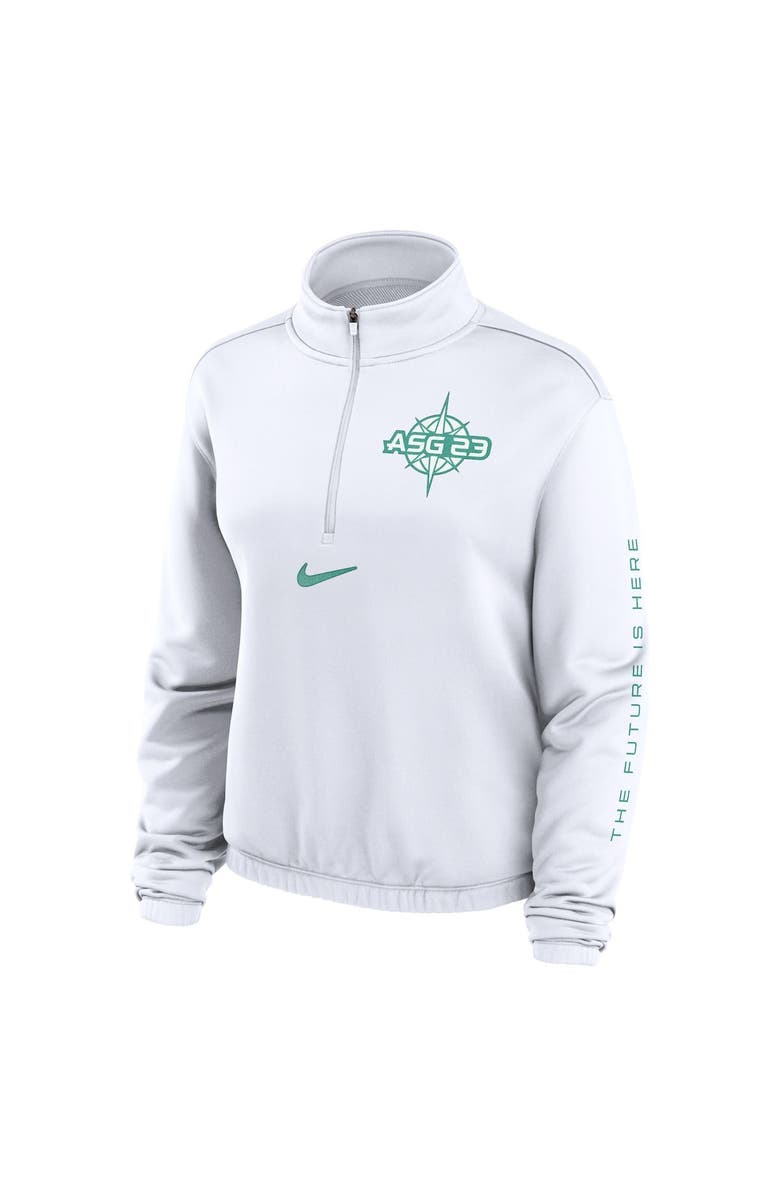 Nike Women's Nike  White 2023 MLB All-Star Game High Half-Zip Pullover Top, Alternate, color, 