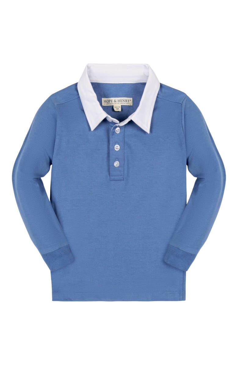 Hope & Henry Boys' Organic Rugby Shirt, Kids, Main, color, 