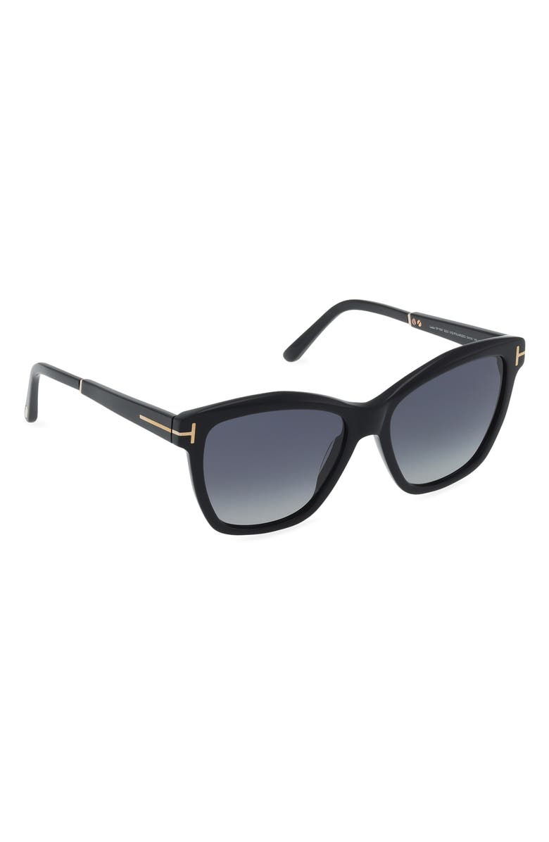 TOM FORD Lucia 54mm Polarized Square Sunglasses, Alternate, color,