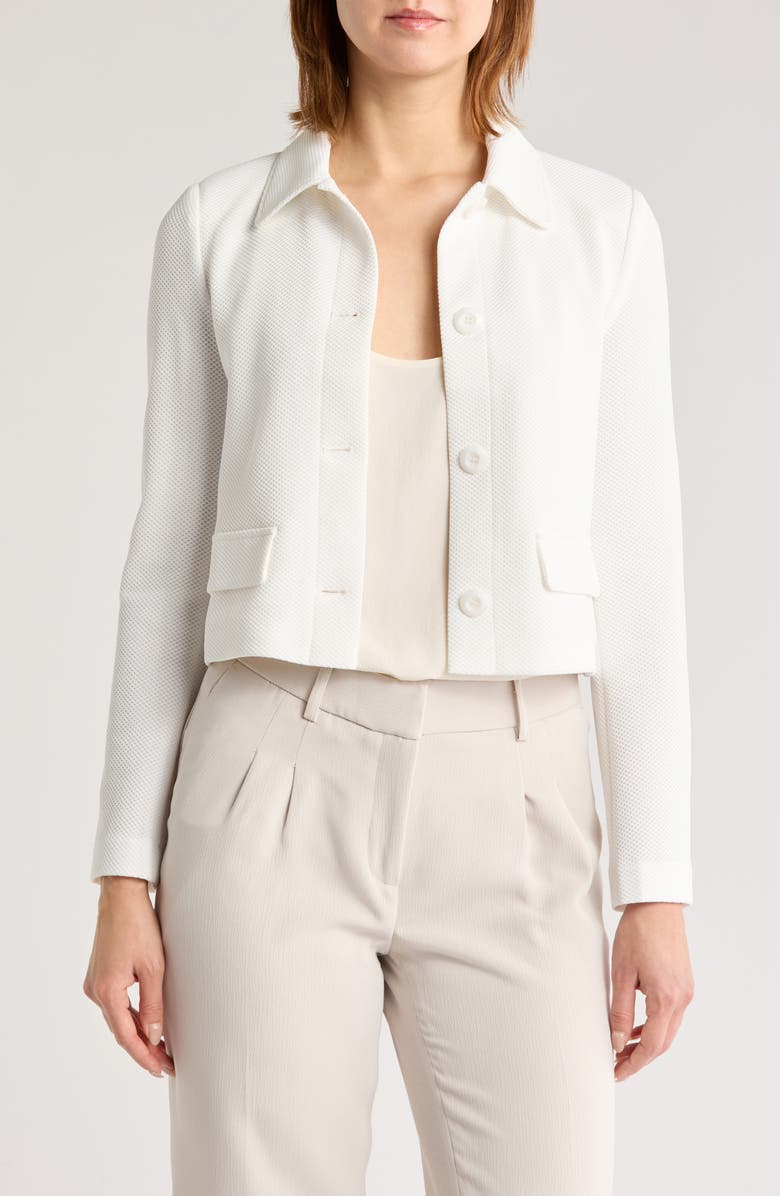 Amanda & Chelsea Piqué Short Jacket, Main, color,