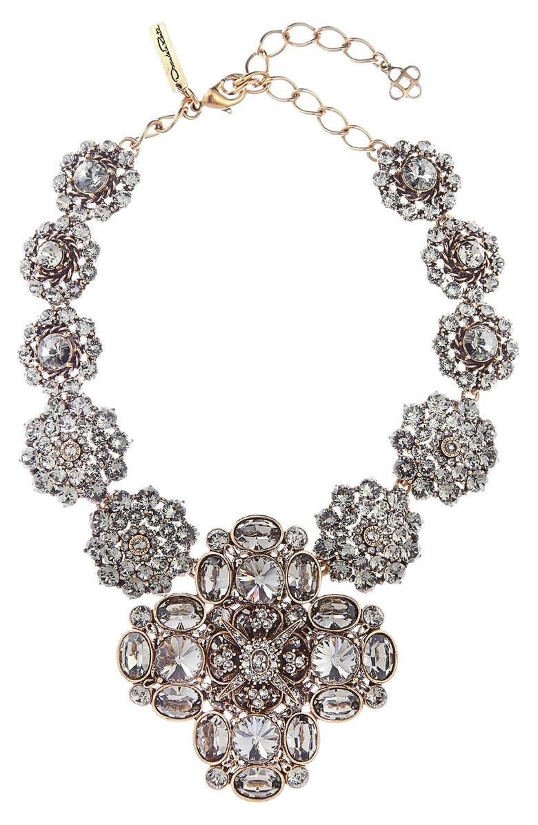 Oscar de la Renta Jewel Collar Necklace, Main, color, 