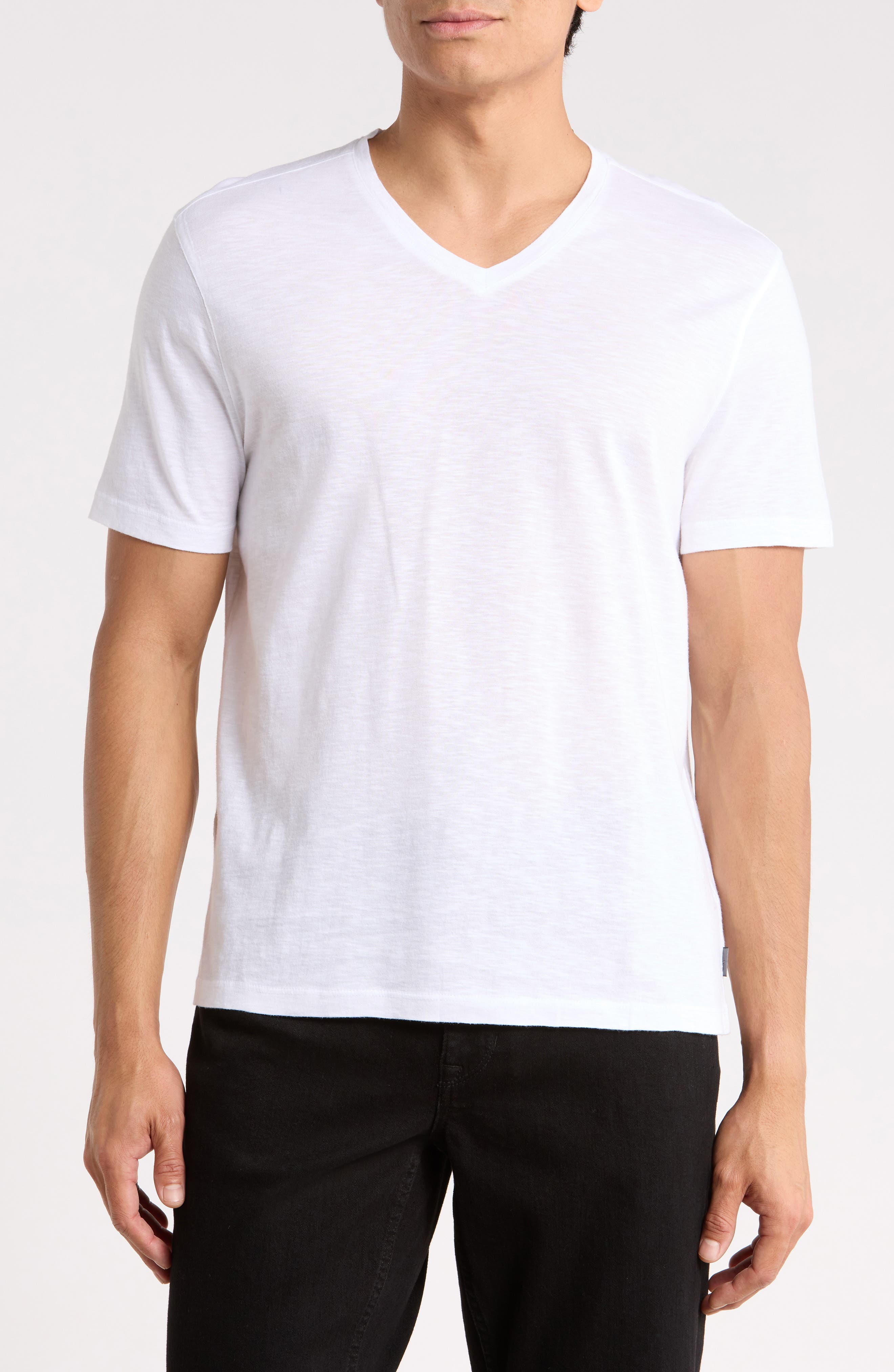Vaan Mercerized Cotton V-Neck T-Shirt