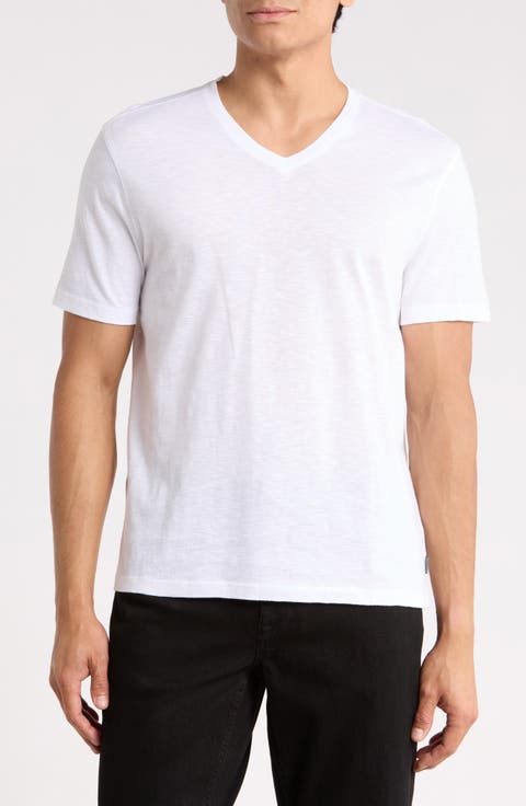 Vaan Mercerized Cotton V-Neck T-Shirt