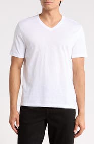 John Varvatos Vaan Mercerized Cotton V-Neck T-Shirt
