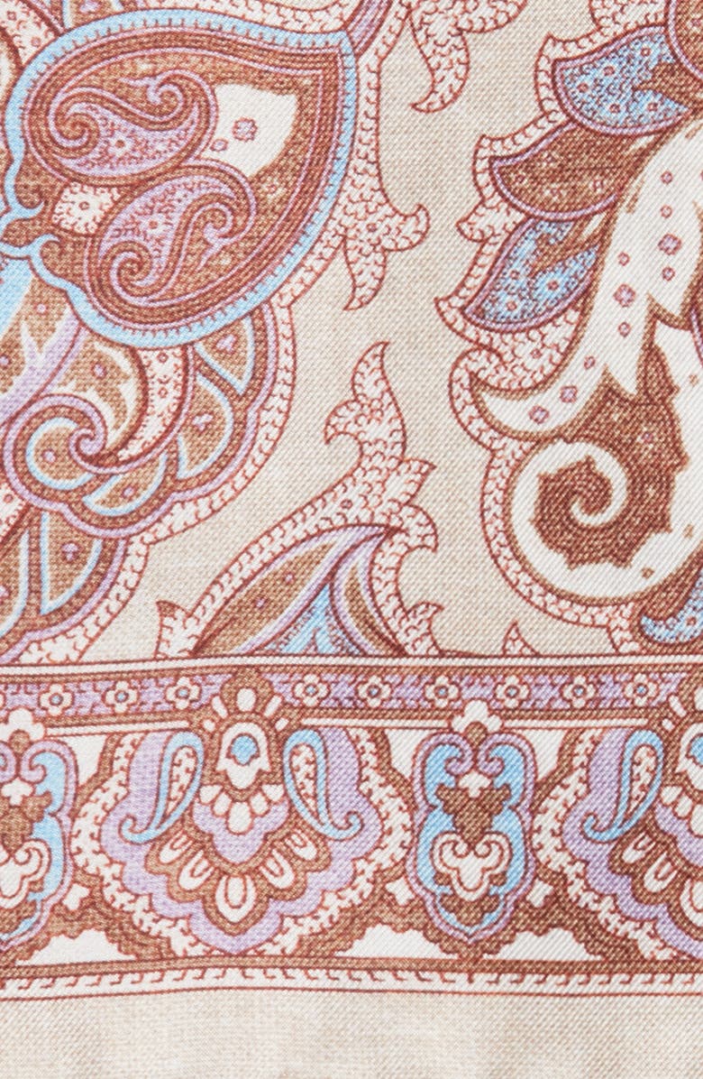 EDWARD ARMAH Persian Print Silk Pocket Square, Alternate, color, 