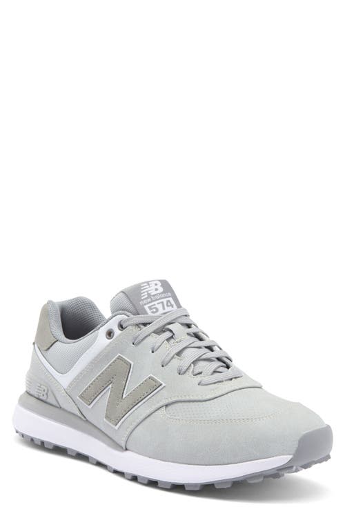 New Balance Golf 574 Greens V2 Spikeless Golf Shoe In Light Grey