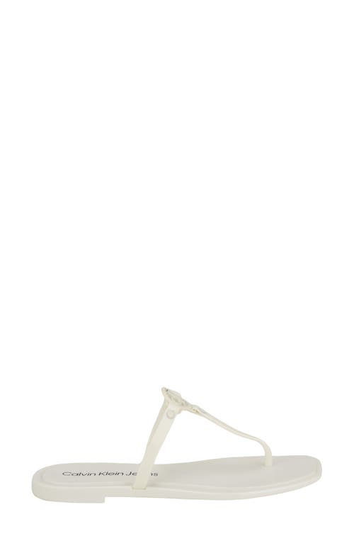 Calvin Klein Edhen Flip Flop In White