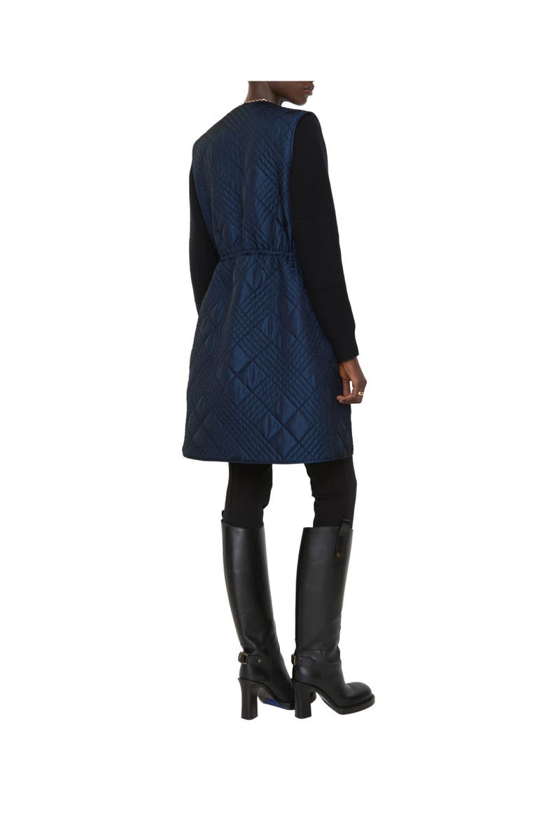 Nylon Blend Walby Gilet, Alternate, color, Silhouette blue