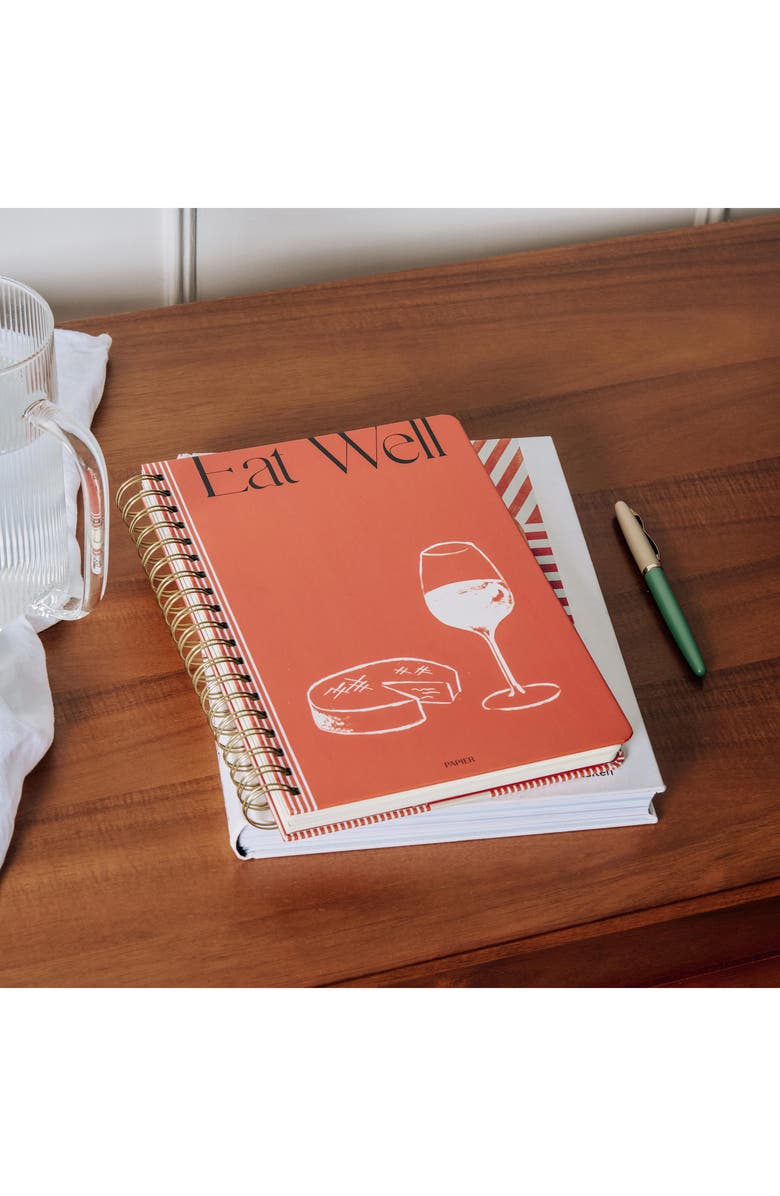 Papier Eat Well Spiral Recipe Journal, Alternate, color,