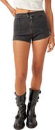 Free People Honeycomb Denim Micro Shorts
