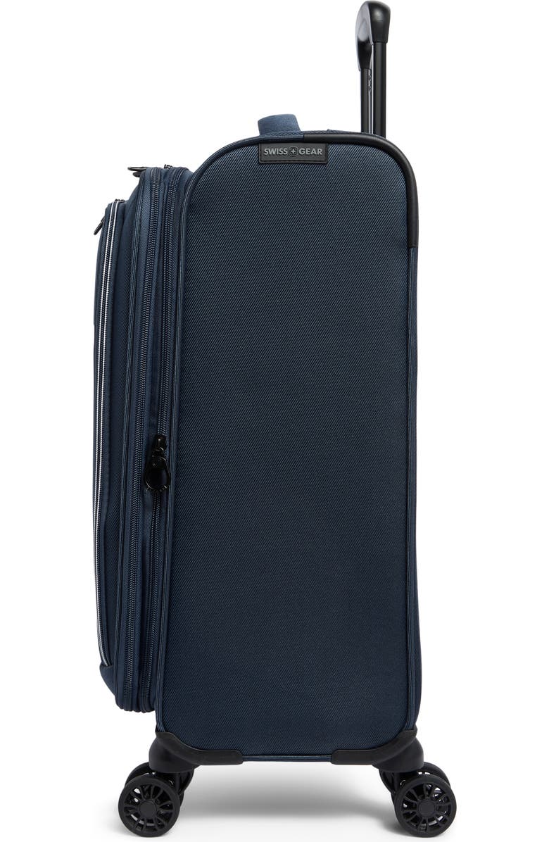 SWISSGEAR 19-Inch Softside Spinner Carry-On Luggage, Alternate, color, Navy