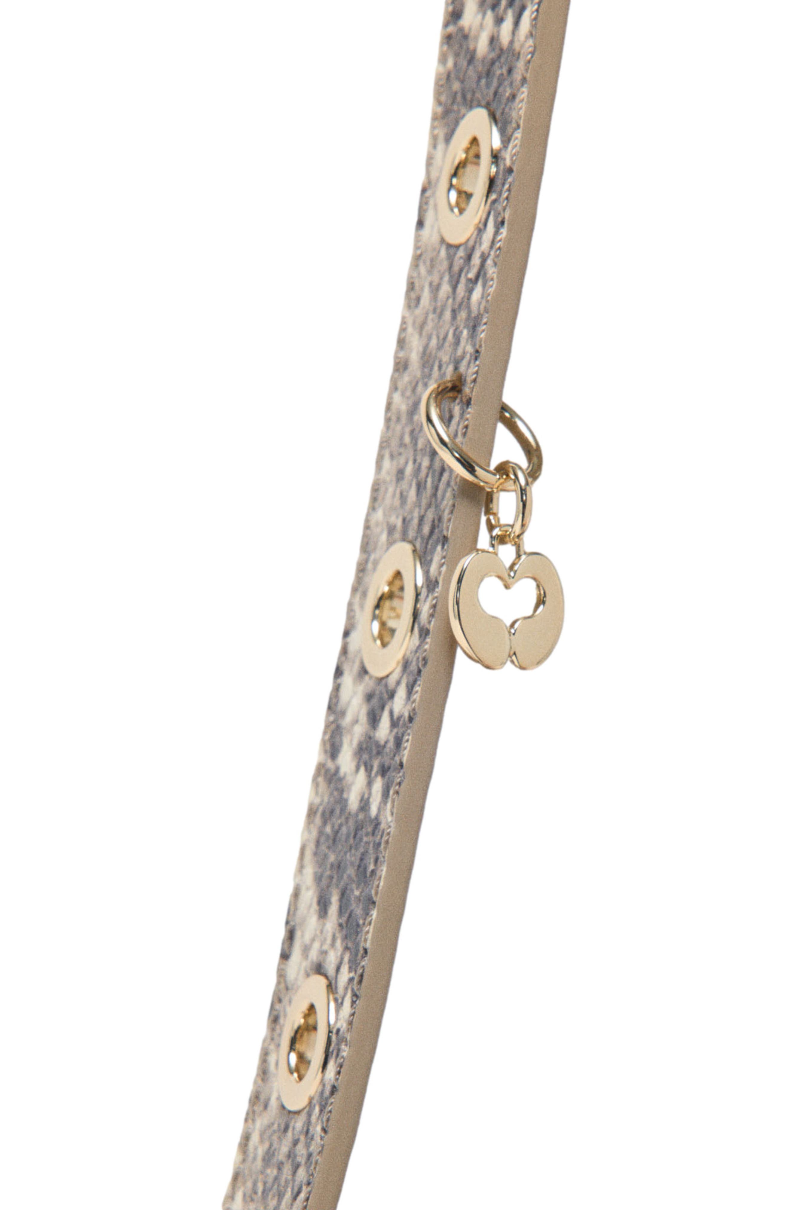 Python-embossed Miss M mini bag, Alternate, color, Natural snake print