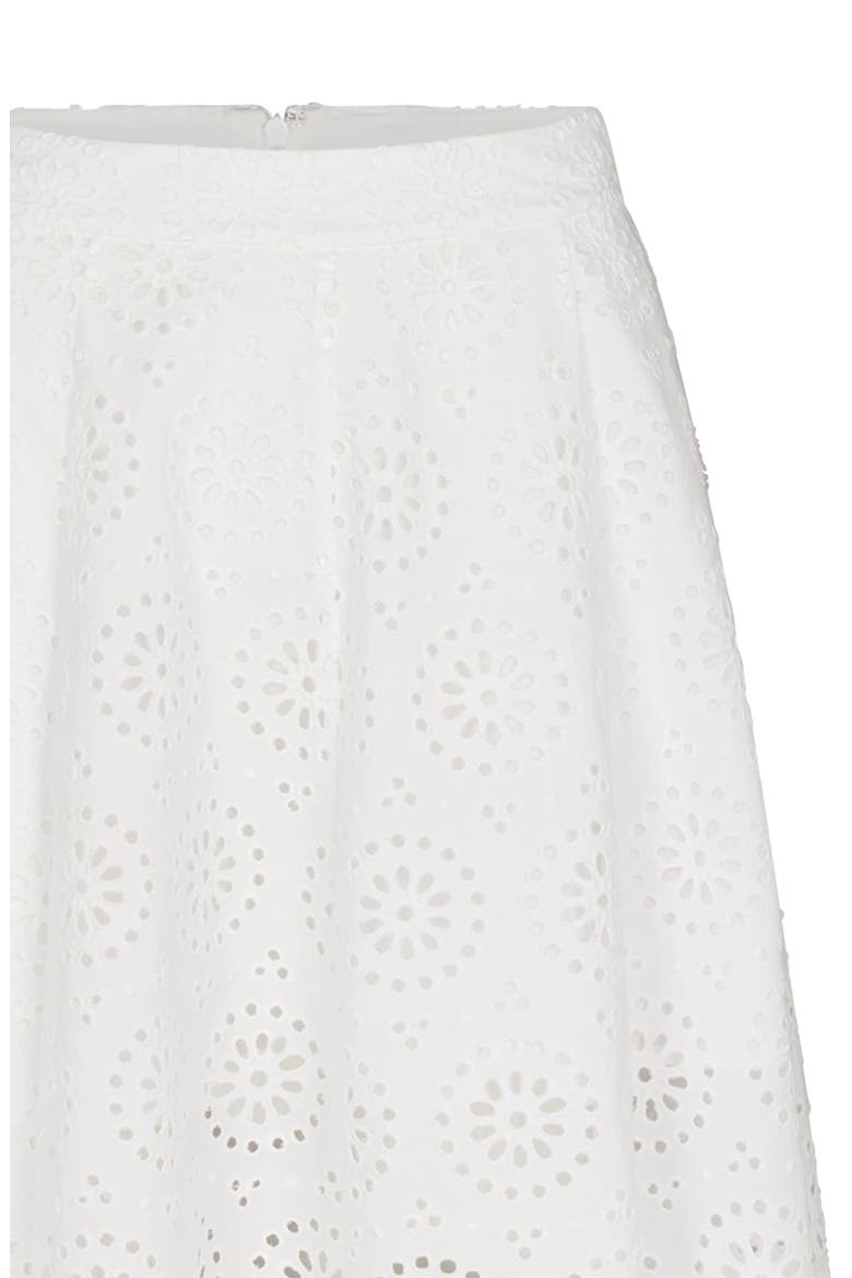 The Solstice Eyelet Midi Skirt, Alternate, color, WHITE