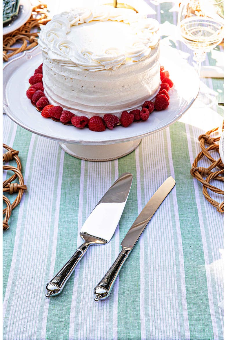 Berry & Thread Cake Knife & Servier Set, Alternate, color, POLISHED