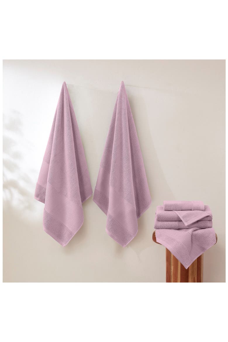 Air Cloud 6-Piece Towel Set, Alternate, color, PINK