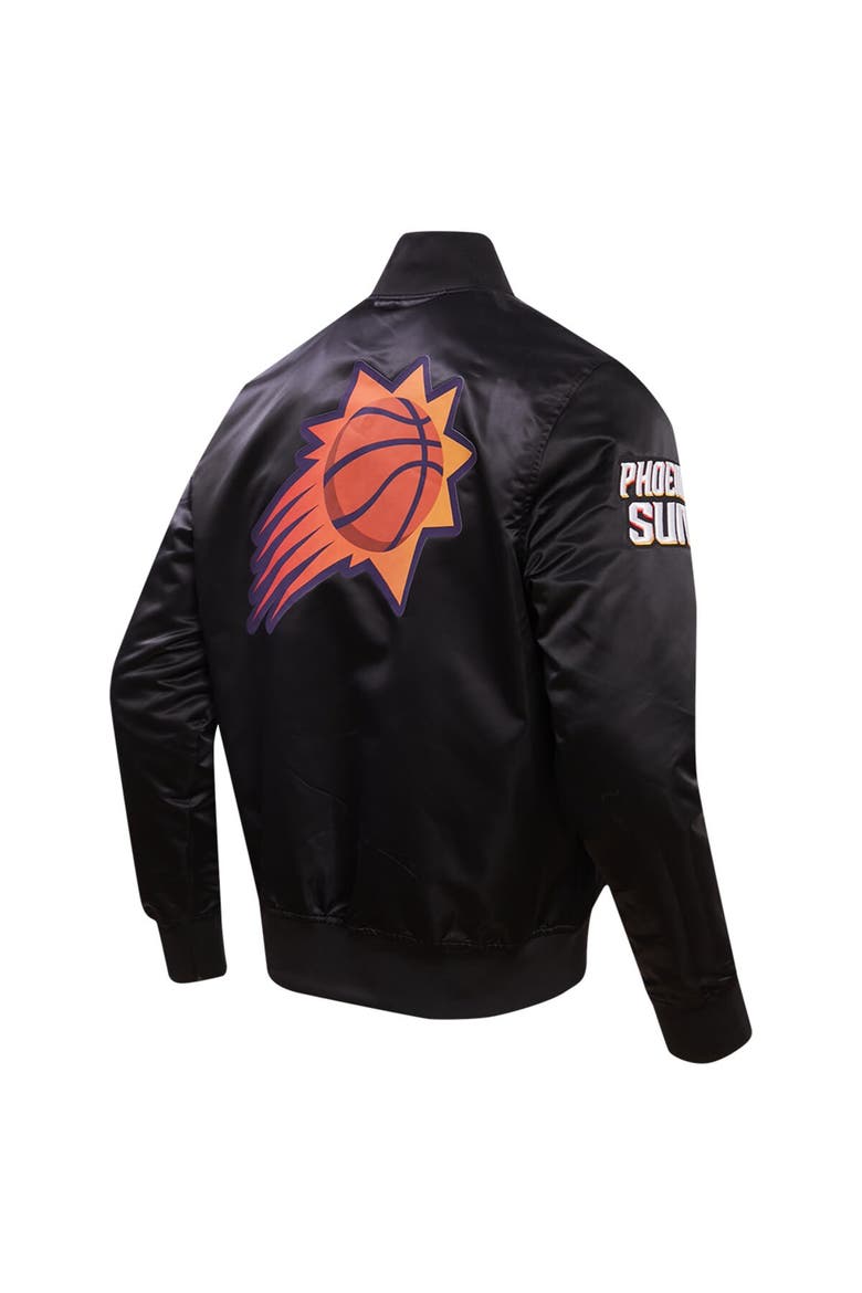 Men's Pro Standard Black Phoenix Suns 2023/24 City Edition Satin Full-Snap Jacket, Alternate, color, Black