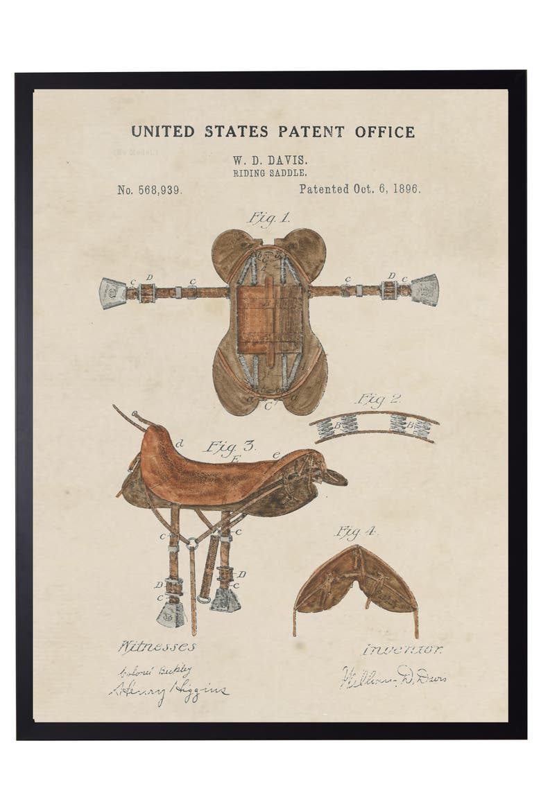 Saddle Patent in Black Frame, Main, color, No Color