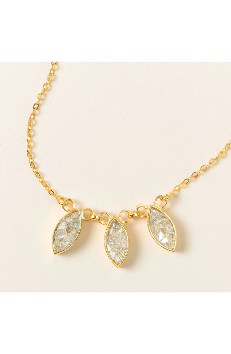 Uncommon Goods Sliced Raw Diamond Trio Necklace by Mila Omi Inc., Alternate, color, Multi