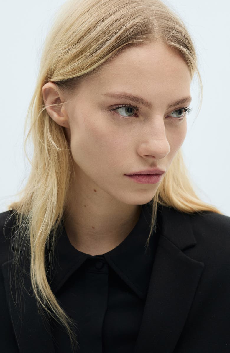 MANGO Slim Fit Suit Jacket, Alternate, color, Black