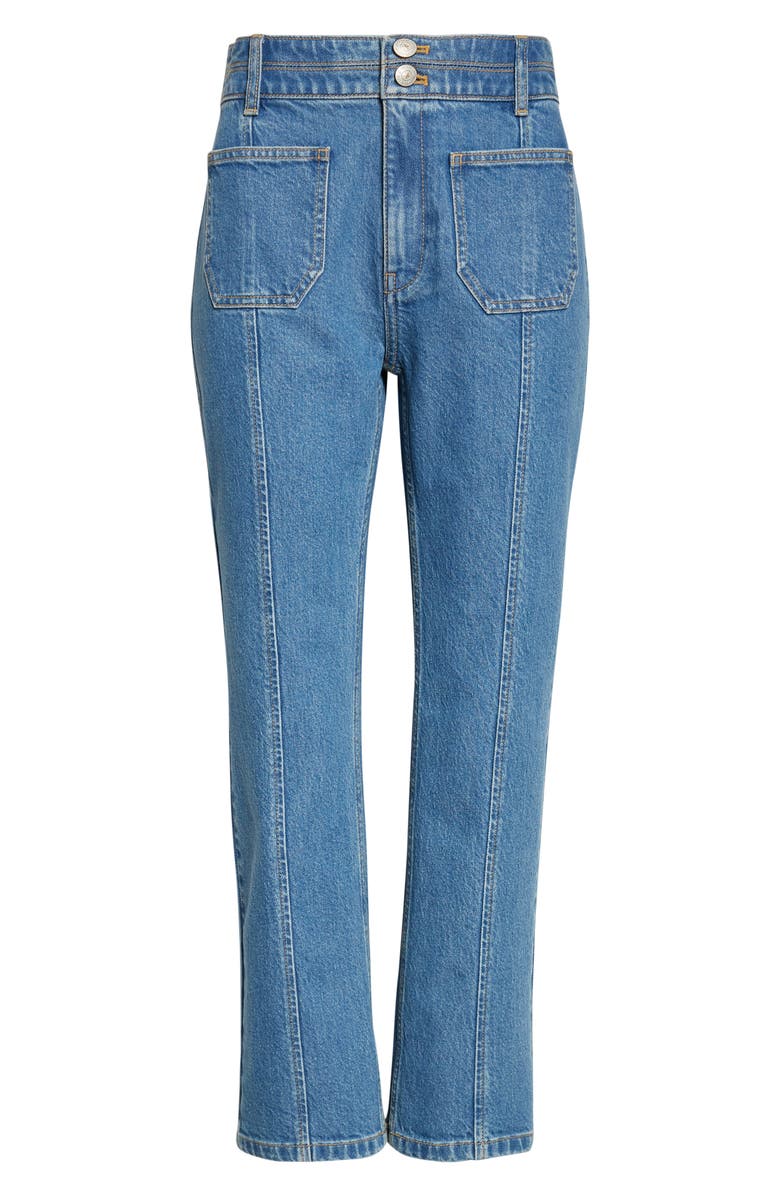 Cinq à Sept Dorothea Patch Pocket Crop Jeans, Alternate, color, Horizon