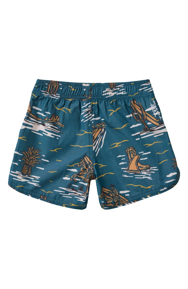 SEAESTA SURF Kids' Surfing Cowboy Board Shorts, Alternate, color, Bonanza Blue