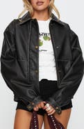 Princess Polly Jaxton Faux Leather Jacket