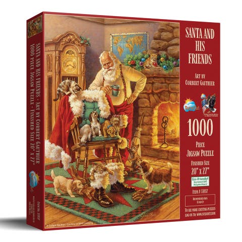 Santa and His Friends 1000 piece Jigsaw Puzzle for Adults