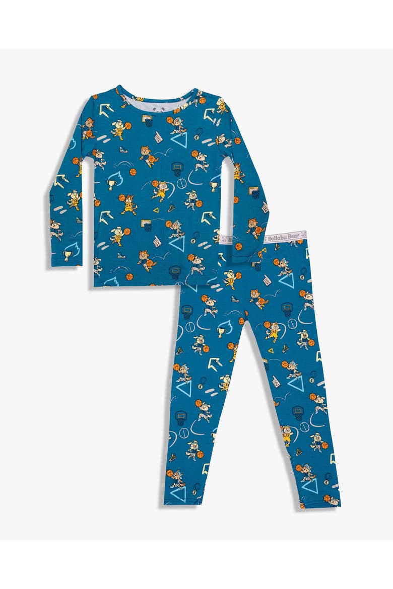 Kids' Basketball Pups Set of 2 Piece Pajamas, Main, color, Basketball Pups