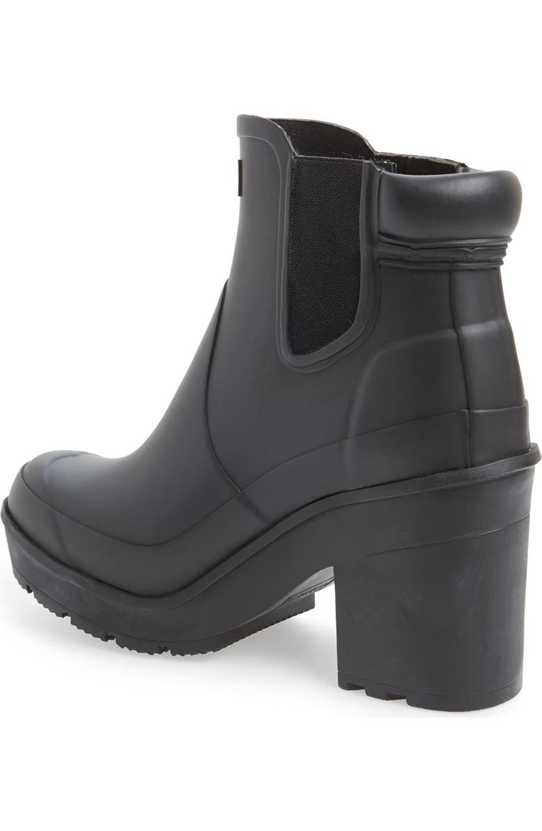 Hunter 'Original - Block Heel' Chelsea Rain Boot, Alternate, color,
