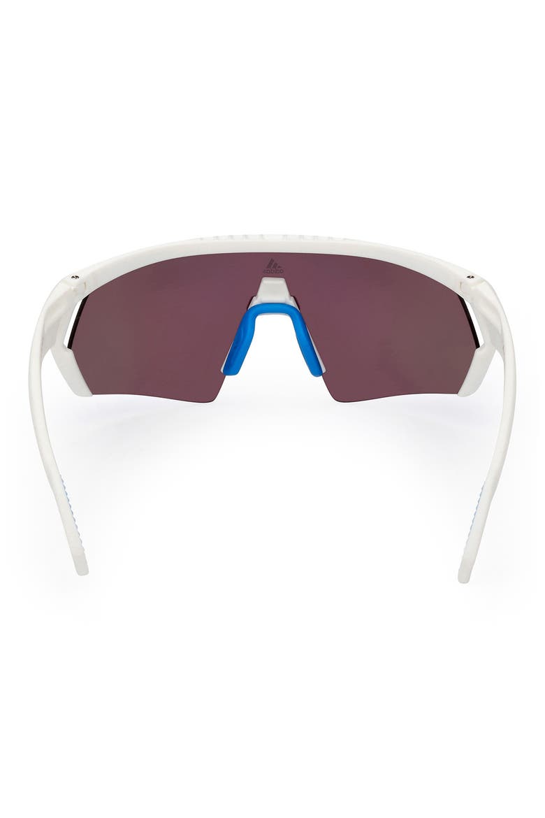 00mm Shield Sunglasses, Alternate, color, WHITE/ OTHER / BLUE MIRROR