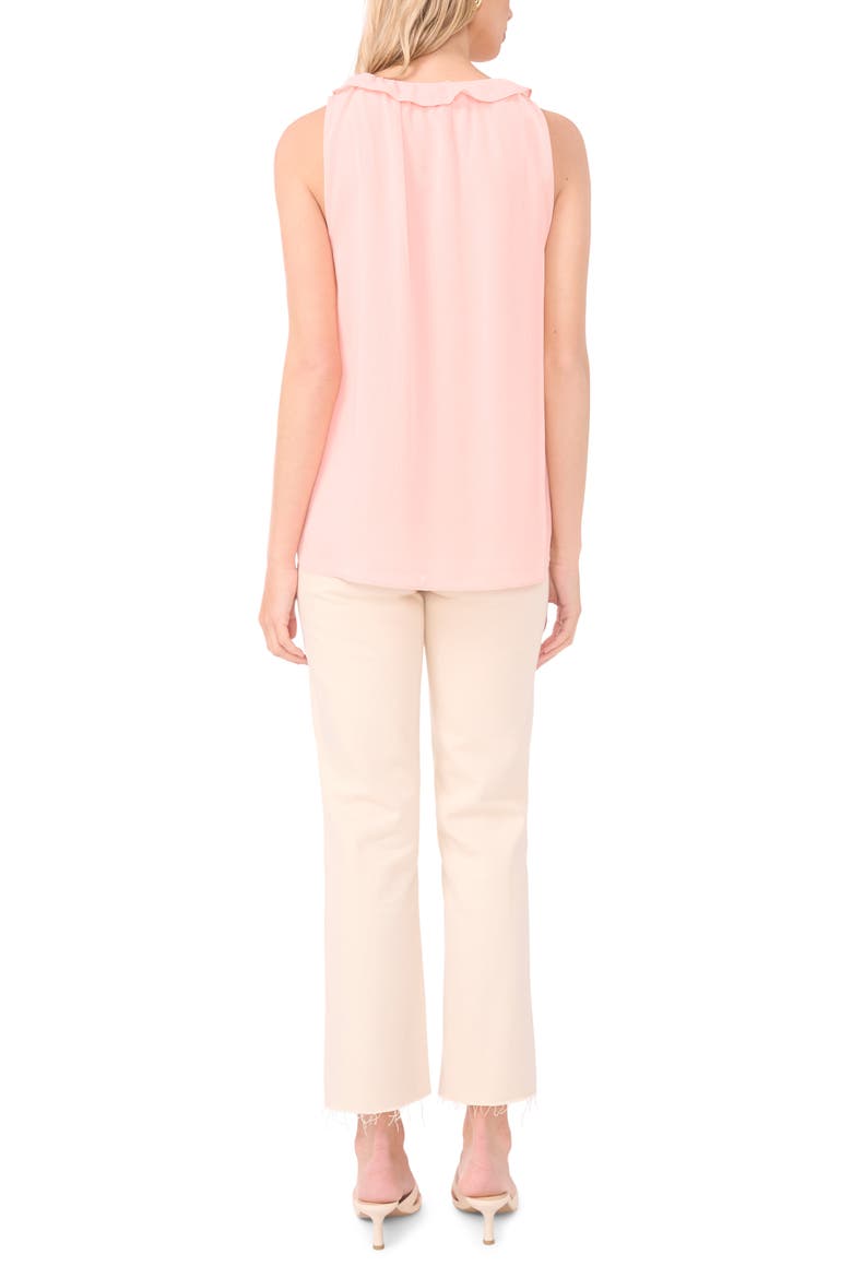 Ruffle Sleeveless Top, Alternate, color, CORAL SANDS
